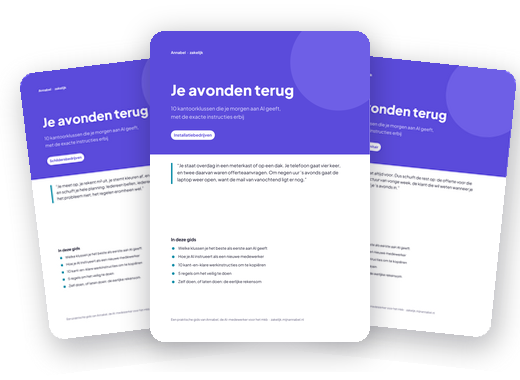 Drie omslagen van de gids Je avonden terug: installatie, loodgieters, schilders